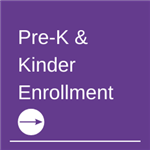 prek & kinder enrollment button
